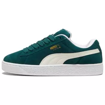 Puma Замшевые XL Темно-миртовые унисекс-кеды Зеленый Тепло-белый 395205-21 36