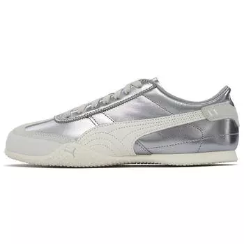 Puma Женские кроссовки Bella UT из кожи серебристого цвета Frosted-Ivory White 402186-06 44