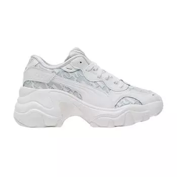 Puma Женские кроссовки Pulsar Wedge Monogram White Warm-White Glacial-Grey 402240-02 38