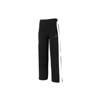 Puma Logo Letter Print Spliced American Vintage Wide-Leg Knitted Sports Брюки женские брюки черные 538852-56 XS