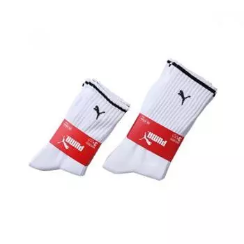 Puma Женские спортивные носки с длинным воротом, комплект из 3 упаковок Color: white