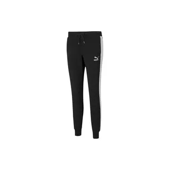Puma Женские спортивные штаны Iconic T7 с вышитым логотипом Colorblock, черные 531415-01 L