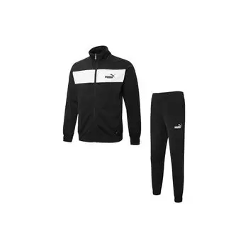 Puma Куртка с воротником-молнией и манжетами, комплект для бега, мужские куртки и брюки, черный цвет 846467-01 M