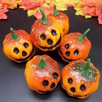 Pumpkin Artificial Halloween Foam Pumpkins Simulation Props Party Home Decor 6pcs