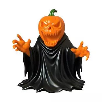 Pumpkin Ghost Figurine Spooky Cute Festive Halloween Statue Indoor Outdoor Haunted House Decoration for Tabletop Garden оранжевый