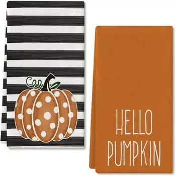 Pumpkin Pattern Cleaning Cloth Multipurpose Fiber Dishwashing Cloth Nonstick Dish Rags Kitchen Clean Gadget Halloween Decoration as picture черный белый