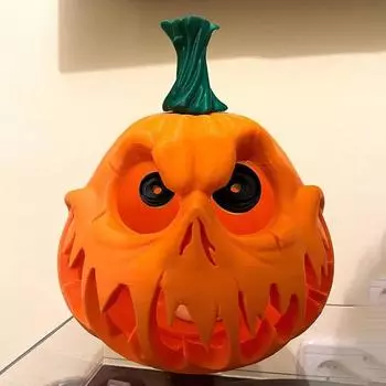 Pumpkin Shape Hollow Pumpkin Sculpture With LED Fake Candle Desktop Pumpkin Lantern Ghost Festival Pumpkin