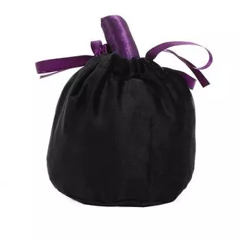 Pumpkin Velvet Halloween Gift Bag Drawstring Party Decor Celebrations Holiday