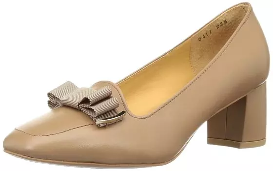 Pumps Ribbon Motif Square Toe Pumps 6411 BG cm E [Macintosh Philosophy] Women s 24.0