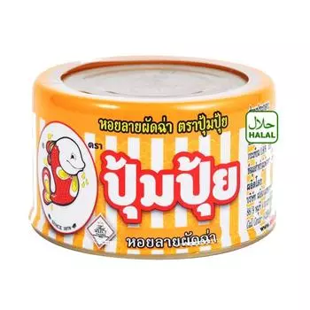 Pumpui Pad Cha Жареные острые моллюски 40 г. х 1 / 3 / 6 шт - Тайский вкус, Сделано в Таиланде 40 g.