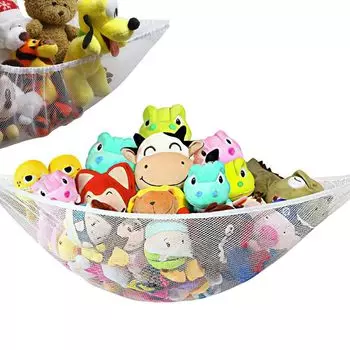 Puna Pono Plush Storage Cotton Room с крючками-липучками, гамак, большой, треугольный, связан вручную, детская кладовая, ванна, (В)