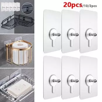 Punch-Free Non-Marking Screw Stickers Wall Picture Hook Invisible Traceless Hardwall Drywall Picture Hanging Kit Traceless Sticker 6mm 2pcs