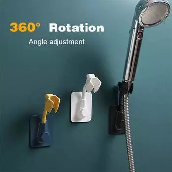 Кронштейн для душа без перфорации Многофункциональный универсальный регулируемый фиксированный душ для общежития чёрный