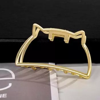 Punk Matte Gold Metal Hair Claw Clips Women Headwear Fashion Geometric Butterfly Heart Crab Jaw Clip For Thick Hair Accessories