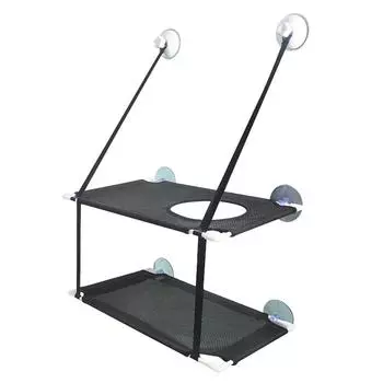 Puntos 20 кг двухслойные домашние кошки греются у окна на присоске подвесной гамак-кровать чёрный