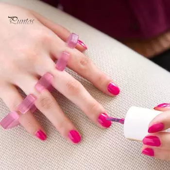 Puntos 2 шт. силиконовый мягкий разделитель пальцев, разделитель пальцев для маникюра, педикюра, инструмент для ногтей