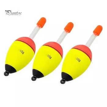 Puntos 3 шт. 2,2-4,4 г EVA буй световой поплавок детектор приманки для рыбы рыболовные аксессуары 10g