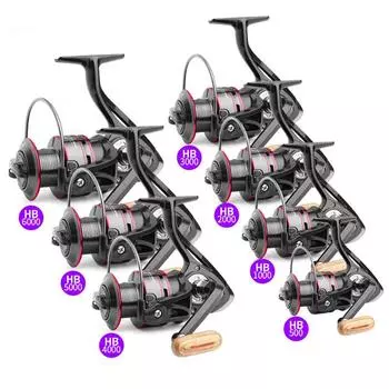 Puntos 500-7000 12BB высокоскоростное передаточное число металлическая спиннинговая рыболовная катушка аксессуары для рыбы 3000