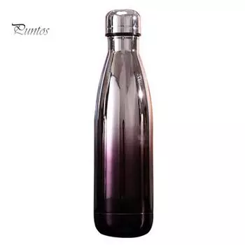 Puntos 500 мл Starry Sky/Plating нержавеющая сталь термос для воды спортивная фляжка чашка Starry Sky синий/чёрный