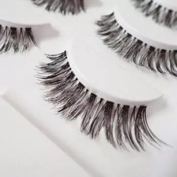 Puntos 5 пар натуральных длинных перекрестных накладных ресниц для макияжа, густые черные ресницы для глаз