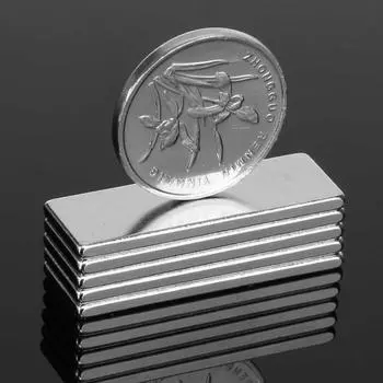 Puntos 5 шт. 30x10x2 мм редкоземельные N35 прямоугольные пластины в листе супер сильные магниты NdFeB