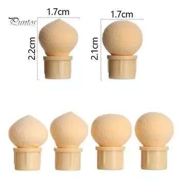 Puntos 6 шт./комплект профессиональных мягких сменных губок для ногтей с цветущими головками для рисования one size