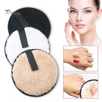 Puntos Cosmetic Soft Sponge Magic Makeup Remover Powder Puff Глубокая чистка салфетка из микрофибры белый