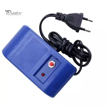 Puntos Demagnetizer Ремонт часов Отвертка Пинцет Электрические инструменты для размагничивания *EU Plug синий