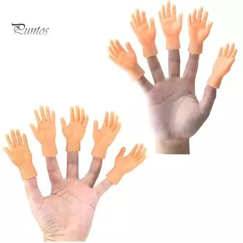 Puntos Детская игрушка 2 шт. Забавная имитация Левая Правая Мини Руки Рукава Пальцев Куклы one size