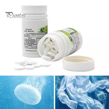 Puntos домашний бассейн, туалет, дезинфекция одежды, отбеливающие шипучие таблетки, 100 шт./кор. белый