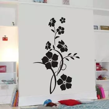 Puntos Fresh Flower Наклейка на стену Гостиная Спальня Обои Наклейки Домашний декор