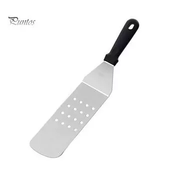 Puntos Kitchen Нержавеющая стальная лопатка для стейков, жареная лопатка, дырявая лопатка для пиццы, лопатка для чистки, инструмент Short Dense Shovel
