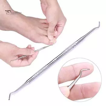 Puntos Коррекция вросших ногтей на ногах Двусторонняя пилочка-крючок Инструмент для чистки педикюра Уход за ногами 1 Pcs