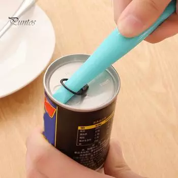 Puntos кухонная плита, скребок для очистки краев, средство для удаления грязи, инструмент для открывания крышек банок для бутылок синий