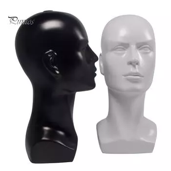 Puntos многоцелевой пластиковый манекен голова человека модель маска очки шляпа парик реквизит для показа белый