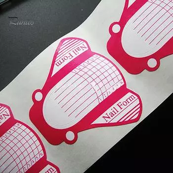 Puntos Nail Art 100 шт., руководство по наращиванию ногтей по французскому типу, акриловые наклейки для УФ-геля, инструмент для самостоятельного изготовления one size