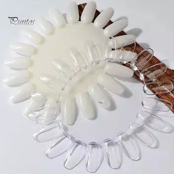 Puntos Nail Art 20 цветов акриловая накладная насадка для практики круглая форма для колес DIY инструмент для отображения чистый