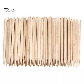 Puntos Nail Art 50 шт./упак. профессиональная деревянная палочка для удаления кутикулы, маникюра и педикюра one size