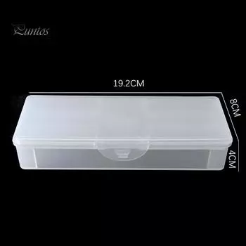 Puntos Nail Art Прозрачный двухслойный ящик для хранения ручек Органайзер для маникюрных и макияжных инструментов one size