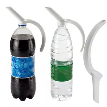 Puntos пластиковая бутылка для воды с ручкой для наливания трубка для праздничных вечеринок белый