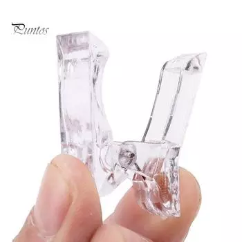 Puntos прозрачный полигель для быстрого наращивания ногтей, клипсы для наращивания ногтей, инструмент для маникюра прозрачный