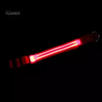 Puntos Регулируемый ошейник для собак и щенков, ночной ошейник со светодиодной подсветкой и аккумулятором M синий