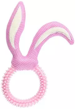 Puppies Choice Dog Toy Bunny Ring Pink розовый
