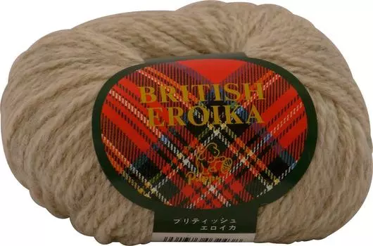 Puppy British Eroica Extra Set of 5 10000032 Yarn, Thick, Col.143, Beige, 50g, Approx. 83m, Balls,