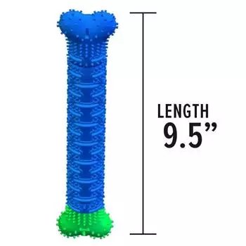 Puppy Brush Dog Stick Cleaning Massager Toothbrush Chew Toy Multifunctional Pet Teeth Cleaning Toys Great Dog Teeth Cleaning Toy синий