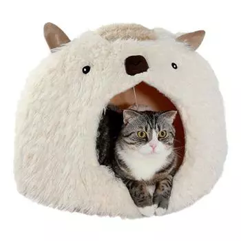 Puppy Cat Dog Soft Warm Nest Kennel Bed Cute Plush Small Pet House Sleeping Mat Products Cozy Beds 40X40X33CM