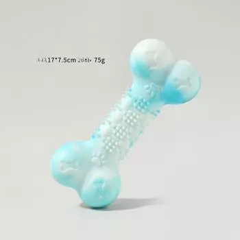 Puppy dog toy molar teeth, bite-resistant and wear-resistant pet new two-color molar bone pet supplies