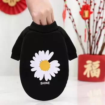 Puppy Internet celebrity small medium dog clothes cat pet supplies teddy bear autumn and winter cat sweater clothing XS (bust 30 back length 20cm)