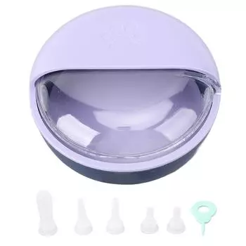 Puppy Milk Feeder Multi Nipples Plastic Easy to Clean Anti Flatulence Puppy Feeder Milk Bowl for фиолетовый