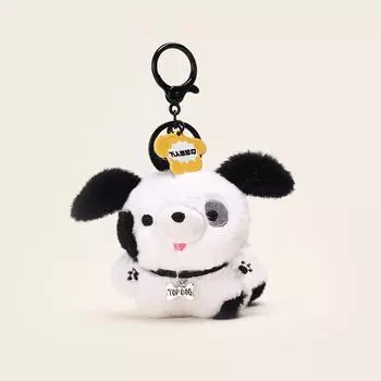 Puppy Plush Fun Keychain Cute Dog Design Cartoon Bag Pendant Great Gift For Pet Fans Dalmatian